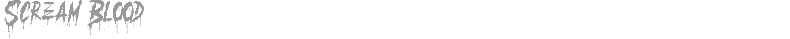 Scream Blood font preview